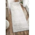 thumbnail image 5 of nuLOOM Cloud Faux Sheepskin Soft & Plush Shag Runner Rug, 2' 6" x 8', Ivory, 5 of 8