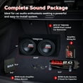 thumbnail image 3 of MTX TNE212D 12" 1200W Dual Loaded Car Subwoofer & 1100W Amp with Kit & Capacitor, 3 of 9