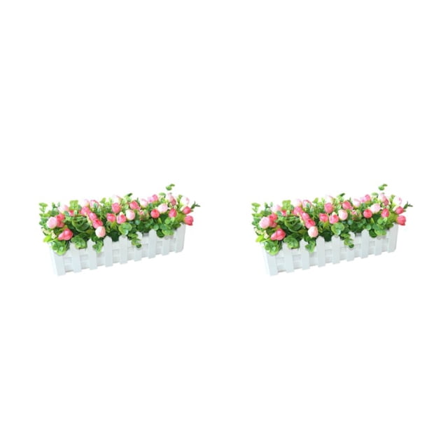 Plantas de flores artificiales Matsuzay Eucalipto/Rosa 30 centimetros 2Conjunto