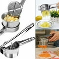 thumbnail image 2 of Jinsinto Potato Ricer Manual Potato Masher Stainless Steel Potato Press Potato Ricer Potato Press Discs, 2 of 5