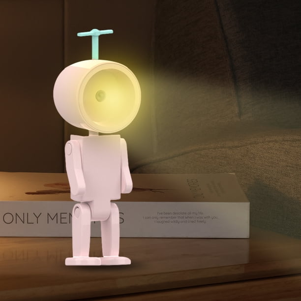Lámpara de mesita de noche LED Lámpara de mesita de noche regulable Spaceman Regalos ajustables para niños Hugtrwg Para estrenar