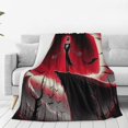 Red Moon The Nightmare Before Christmas Blanket for Couch Bed Throw