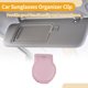 thumbnail image 3 of Clip para gafas de sol del automóvil Unique Bargains con soporte magnético universal para visera del sol de gafas de sol para Unique Bargains Car PU Leather Rosa 7.3x6cm 1 Pcs, 3 of 7