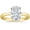 Oval, variant on 1 to 5 Carat 14K Yellow Gold Lab Grown Solitaire IGI Certified Diamond Engagement Ring (H-I Color VS2-SI1 Clarity) Round Shape 2 Carat Size-5
