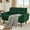 Green, variant on Tornama Mid Century Modern Linen Fabric Tapered Wood Legs Loveseat, Dark Grey