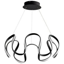 Oxygen Lighting - Cirro - 28 Inch 95W 1 LED Chandelier-Black Finish