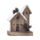 thumbnail image 3 of Estatuilla navideña de casa de nieve, casa de madera navideña en miniatura, ilumina casas de pueblo de vacaciones para decoración interior y exterior estilo A Macarena Casa de Navidad, 3 of 8