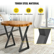 VEVOR 28x18 inch Z Shape Metal Table Legs, Set of 2, Heavy Duty Desk/Bench Legs, Wrought Iron Furniture Bases