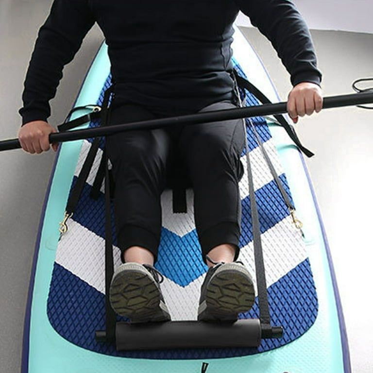 2 Pcs Kayak Pedals Rubber Boat SEATS Kayack Accessories Fishing Foot Peg for Brace, Size: 43X8X8CM, Black