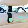 thumbnail image 2 of MaPctSy Cute Heart Design Universal Automotive Organizer Car Seat Headrest Hooks, 2pcs, 2 of 5