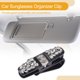 thumbnail image 3 of Clip para gafas de sol para coche Unique Bargains, soporte universal para gafas de sol en el parasol del coche, ABS, Diamante, tono plateado 10x2.5cm 1 Pcs, 3 of 7