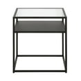 thumbnail image 3 of Home Square 20" Metal and Glass Side Table in Black Bronze - Set of 2, 3 of 9