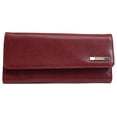 thumbnail image 1 of Kenneth Cole Reaction Elongated Clutch Women's Red Trifold Wallet, 1 of 3