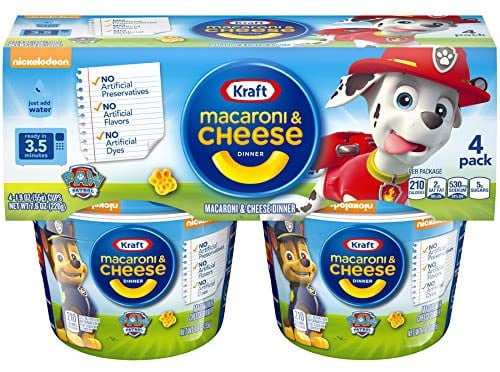 Kraft Macaroni & Cheese Paw Patrol Shapes Dinner, 1.9 Oz ...