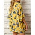 thumbnail image 3 of Kimono en Chiffon Floral pour Femmes, Cardigan de Plage, Robe Courte de Maillot de Bain, 3 of 5