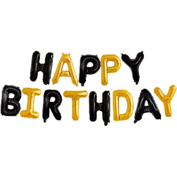 Yanonmyfd Globos Happy Birthday para Decoracion, Globos Feliz Cumpleaños, Baner Cumpleaños. Letrero de globos metalicos de fiesta. Kit fiesta decoracion pared. Decoration banner Party (HAPPYROSAMEX)