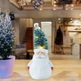 thumbnail image 3 of Michellecmm Christmas Desk Decor Light Up Santa Snowman Ceramic Figurines Lighted Table Centerpiece for Home Farmhouse Party, 3 of 7