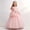 A19 Pink, variant on Girls 3D Flower Applique Tiered Gown Sleeveless Multi Layer Tulle Princess Formal Long Dress Dreamy Wedding Flower Girl First Communion School Evening Party Ball Gown Big Girls Dresses