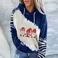 thumbnail image 2 of Sudadera informal de manga larga con estampado navideño y bolsillo con capucha para mujer Fridja fksj3210, 2 of 4