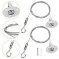 thumbnail image 1 of Homoyoyo 6pcs Light Steel Wire For Picture Rail Hanging System In Outdoor Hanging, 1 of 8