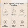 thumbnail image 2 of pitrice Humidifier 1200ml Cool Mist Maker Night Light Mini Aroma Diffuser for Bedroom Living Room, Pink, Double Nozzles, 2 of 9