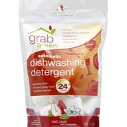 GrabGreen Red Pear with Magnolia Automatic Dishwashing Detergent, 15.2 oz, (Pack of 6)