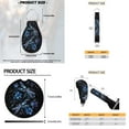 thumbnail image 6 of Uorisanigo Galaxy Dragonfly Set of 18 Auto Seat Protector Cover+Seat Belt Pad+Armrest Cushion+Steering Wheel Wrap+Gear Shift & Handbrake Covers+Headrest Coaster+Keychains for Women Men, 6 of 7