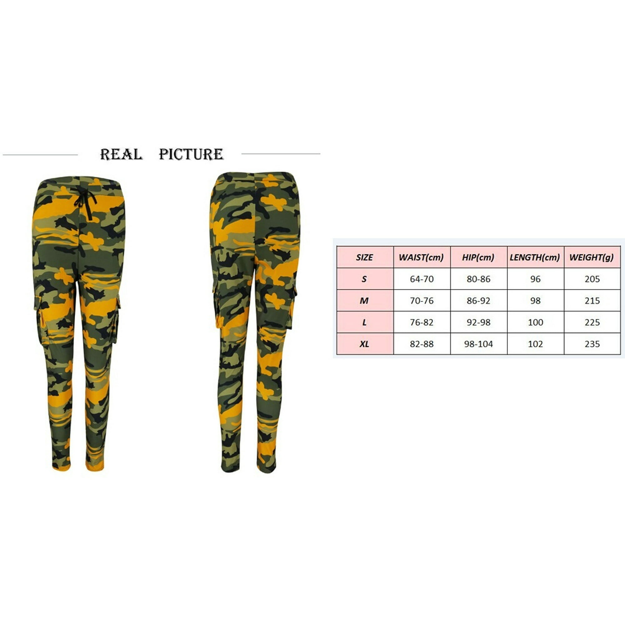 Womens Casual Pants Stretch Army Camo Camouflage Skinny Jeans Cargo Pants Girls Ladies Summer Sports Trousers Dropshipping Walmart