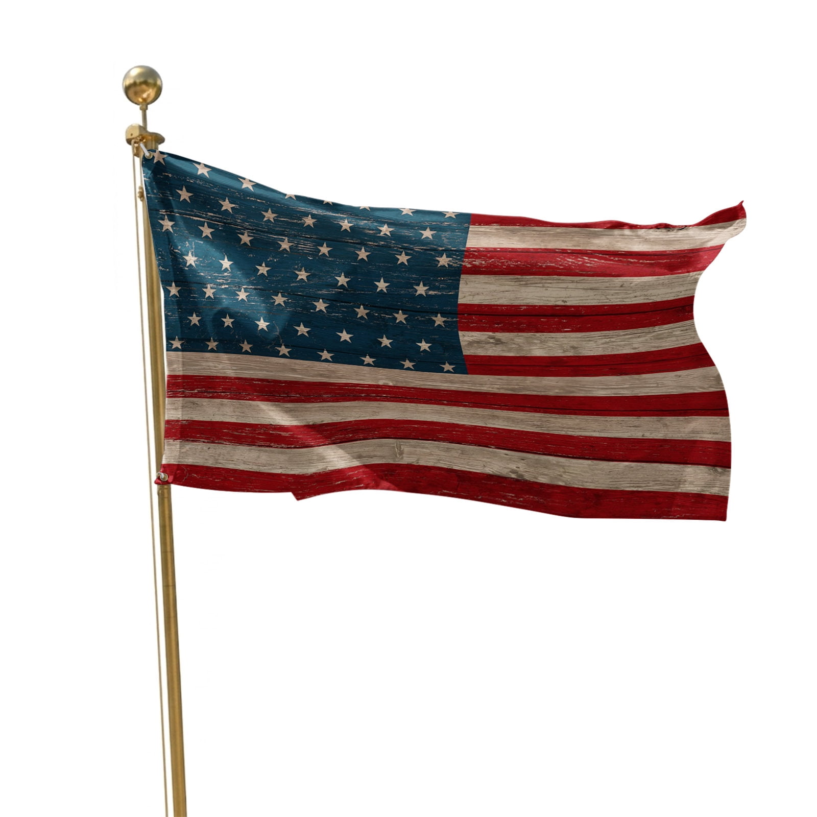 4th of July Flags for Outside 3x5 ft USA Flag Outdoor Flags Double Sided Grommets House Banner Patriotic Stars Red White and Blue Patio Yard Flag for Outdoor Party Porch Independence Day Decor