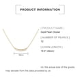 thumbnail image 2 of 14K Gold Choker Necklace with Freshwater Cultured Pearl,Dainty Baroque Pearl Chain Design,Elegant Jewelry for Women, Ideal for Weddings, Birthdays, or Anniversaries, 2 of 7