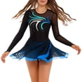 thumbnail image 5 of Zaldita Ice Figure Skating Dress Women Skate Competition Custume Performance Ballet Lyrical Dance Dress Blue Green XL, 5 of 7