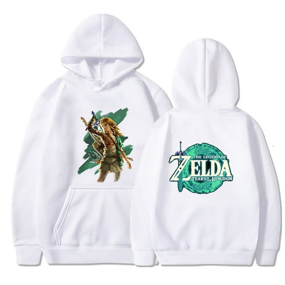 Zelda Legend Street Skateboard Fleece-Lined Hooded Sweatshirt Pullover Jacket