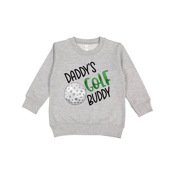 Inktastic Daddy's Golf Buddy with Golf Ball Toddler Sweatshirt