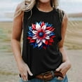thumbnail image 2 of Aboser Womens 4th of July Graphic Tank Tops Red White and Blue Patriotic Shirt Memorial Day Tee Top Casual Sleeveless Basic Shirts July 4th USA Flag T-shirt, 2 of 6