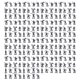 thumbnail image 1 of Figuras de acción de soldados de juguete de plástico con espadas, color gris, paquete de 200 piezas, 1 of 5