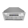 thumbnail image 2 of Streamline 28 in. Isnello Ductless Insert 350 CFM Range Hood in Brushed Stainless Steel with Baffle Filters, Touchpad Control, LED Lights, 2 of 19