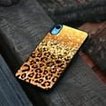 thumbnail image 4 of WIRESTER Shockproof Soft Rubber Cover Case for Apple iPhone XR 6.1", Gold Glitter Sparkle With Black Yellow Glitter Leopard, 4 of 5
