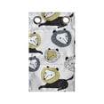 thumbnail image 1 of Lion Hanging Pocket Organizer, Animal Drawn by Hand, Printed Polyester Storage Bag with Pockets, 9" x 27", White Multicolor, 1 of 2