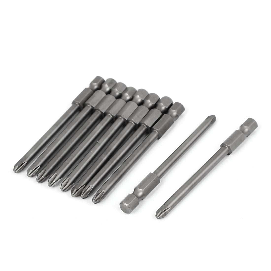 4.5mm PH2 Screwdriver Power Screw Insert Bits 75mm Long 10pcs