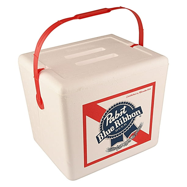 Lifoam Pabst Blue Ribbon 22 Quart Styrofoam Cooler With Carrying Handle Walmart Com Walmart Com