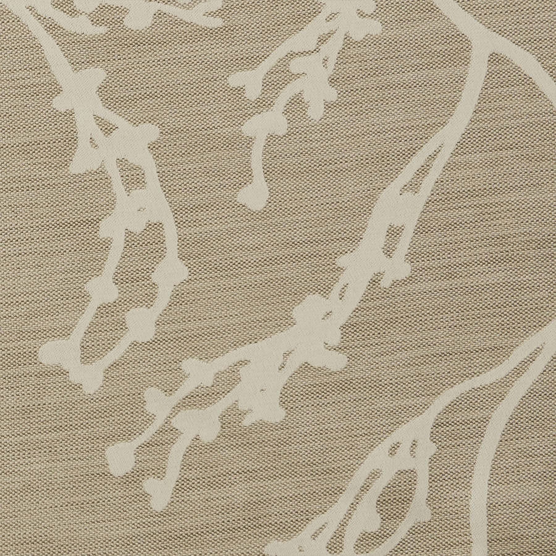 Exclusive Home Kilberry Woven Room Darkening Blackout Grommet Top Curtain Panel Pair, 52"x108", Natural