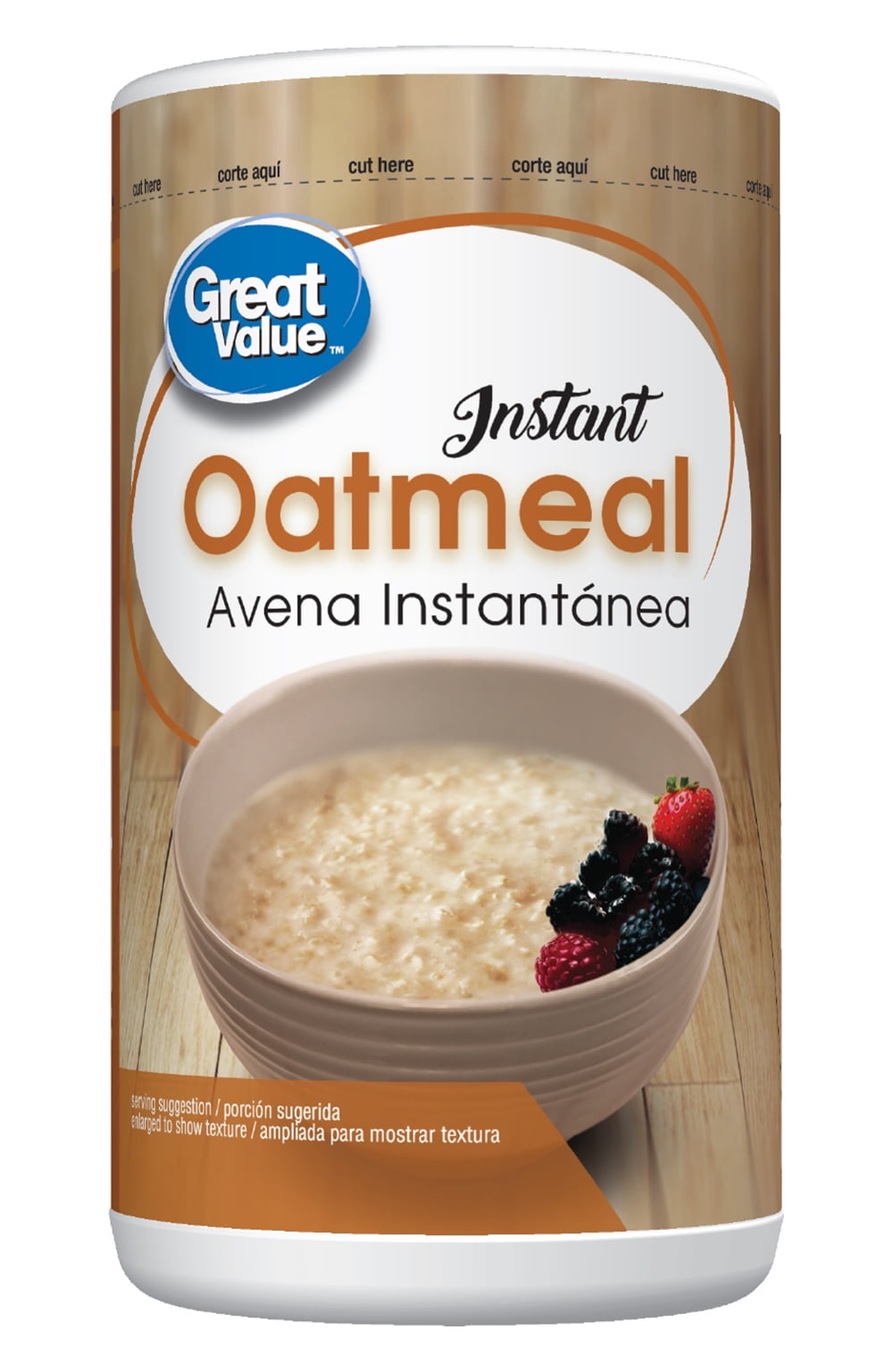 (12 pack) Oatmeal, Instant Hot Cereal Breakfast, 16 oz