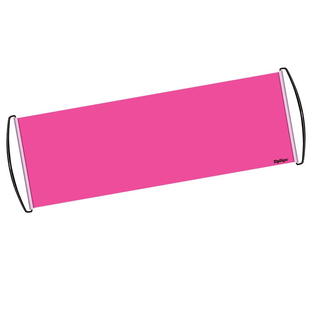 ZipSign Dry Erase Banner Rolls Itself Up, Unrolls to 9.5” x 27