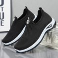 thumbnail image 3 of NOKIO Men's Walking Shoes Lightweight Breathable Knit Sneakers Comfortable S𝗅ip On Sport Shoes with Non-S𝗅ip Durab𝗅e Sole for All Day Standing,Work,Travel and Casual Wear, 3 of 6