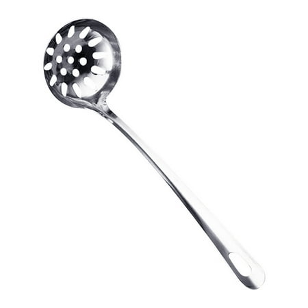

XM Culture Soup Ladle Colander Spoon High Temperature Resistant Long Handle Stainless Steel Hanging Hot Pot Scoop for Kitchen