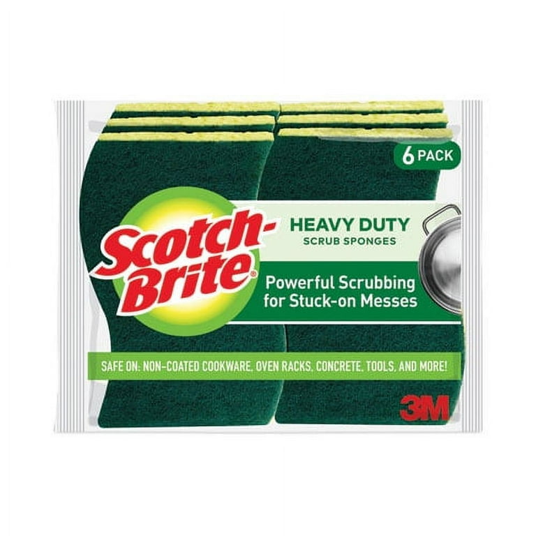 Heavy-Duty Scrub Sponge, 4.5 x 2.7, 0.6