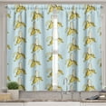 thumbnail image 2 of Ambesonne Fruit Valance & Curtain, Pastel Design Banana Images, 55"x36", Pale Blue Yellow and Cream, 2 of 7