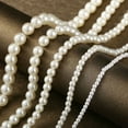 thumbnail image 2 of EcoNesxp Collier Rond Imitation Perle Collier de Mariage Nuptial Perle Collier Blanc 4 mm Collier de Mariage Nuptial Perle Collier Rond Imitation Perle 4 mm, 2 of 5