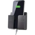 thumbnail image 1 of Adhesive Wall Mount Phone Holder Mobile Phone Charger Socket Pocket Multi-Purpose Phone Charging Dock Damage Free Storage Box, 1 of 8