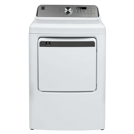 Kenmore Front Load Electric Dryer with Wrinkle Guard, Energy Saver, Smart Sensor Drying System, 7.0 cu. ft. Total Capacity, White